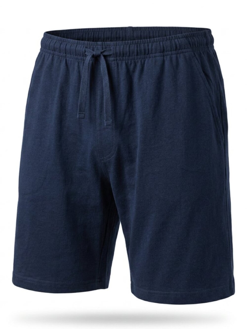 Men's Navy Blue Shorts Plain Elastic Waist Casual Lounge Shorts S-XL